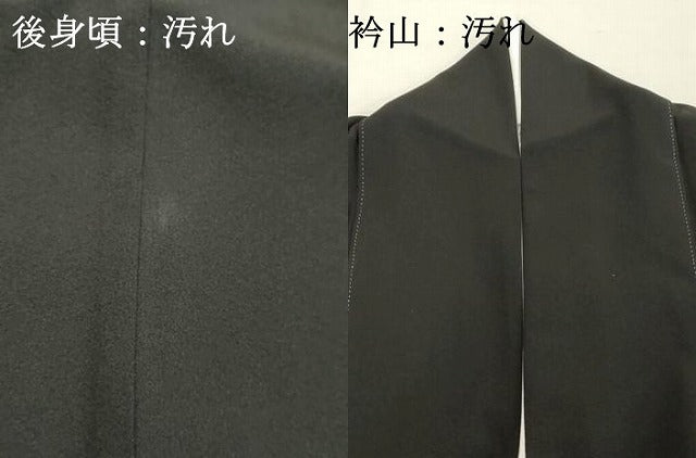 平和屋着物■豪華黒留袖 刺繍 花鳥丸文 玉露茶染 金彩 正絹 逸品 DABF9607cd