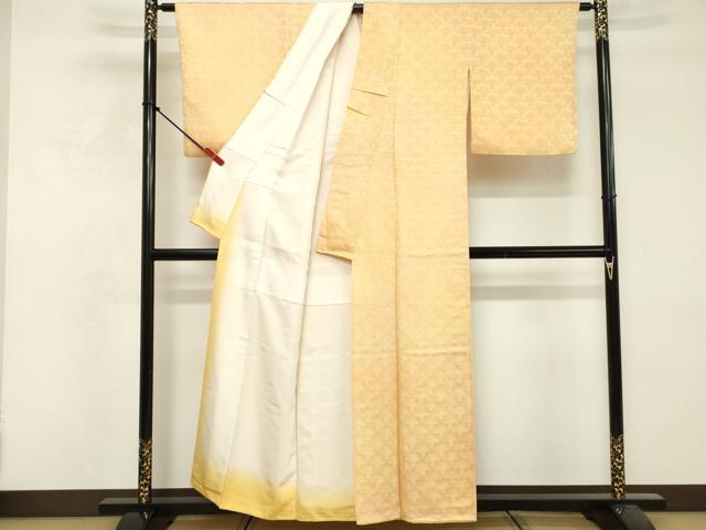 平和屋着物■上質な小紋 雪輪青海波地紋 暈し染め 正絹 逸品 DABF9611cd
