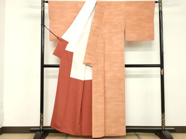 平和屋着物■上質な小紋 霞文 暈し染め 正絹 逸品 DABF9612cd