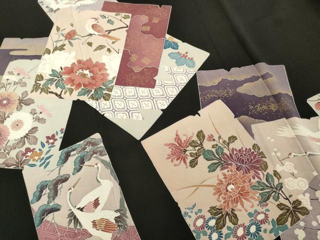 平和屋着物■豪華黒留袖 色紙重ね花鳥文 宝尽くし 正絹 逸品 DABF9617cd