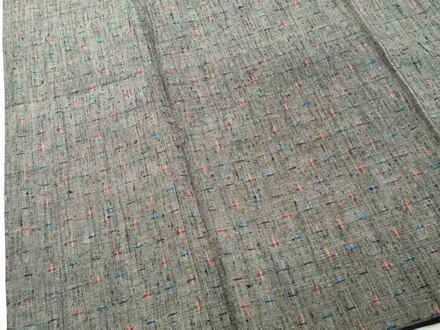 平和屋着物■上質な紬 格子 正絹 逸品 DABF9625cd