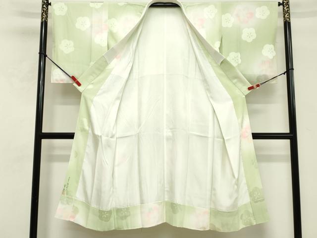 平和屋着物■長襦袢 袷 作家物 舞梅文 よそおいの音色 暈し染め 正絹 逸品 DABF9657cd