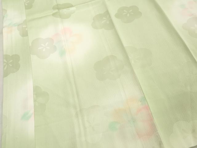 平和屋着物■長襦袢 袷 作家物 舞梅文 よそおいの音色 暈し染め 正絹 逸品 DABF9657cd
