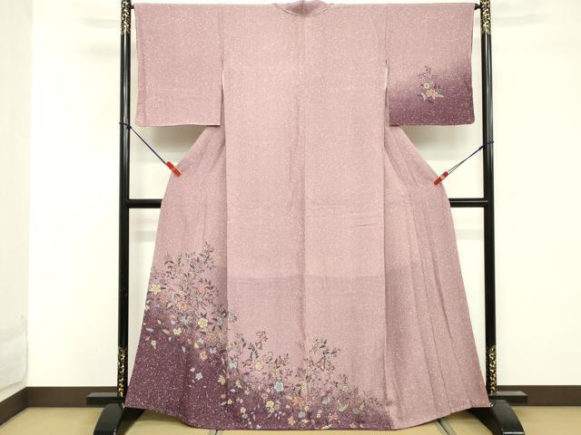 平和屋着物■訪問着 花唐草文 正絹 逸品 DABF9676cd