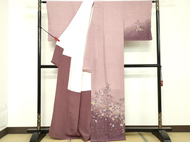 平和屋着物■訪問着 花唐草文 正絹 逸品 DABF9676cd
