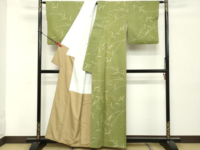 平和屋着物■小紋 草葉文 洗える着物 DABF9677cd