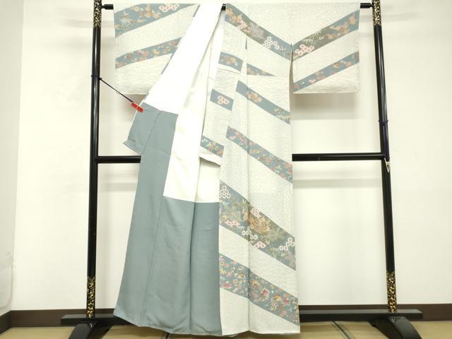 平和屋着物■訪問着 駒刺繍 吉祥花文 宝尽くし 金彩 正絹 逸品 DABF9700cd