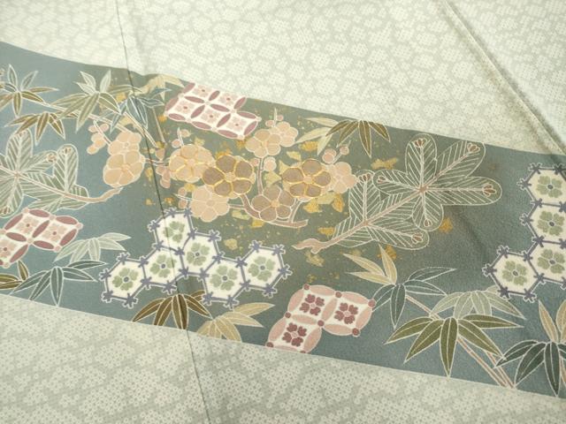 平和屋着物■訪問着 駒刺繍 吉祥花文 宝尽くし 金彩 正絹 逸品 DABF9700cd