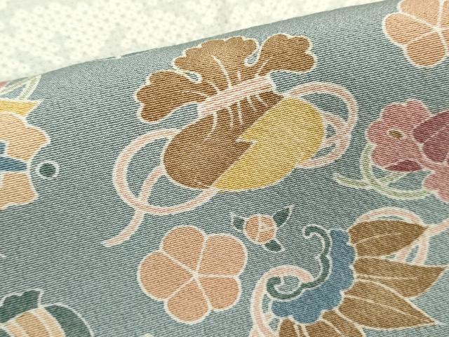 平和屋着物■訪問着 駒刺繍 吉祥花文 宝尽くし 金彩 正絹 逸品 DABF9700cd