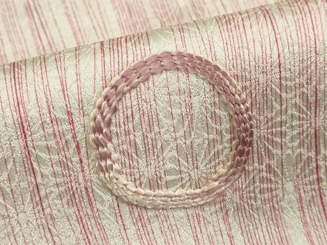 平和屋着物■訪問着 刺繍 丸文 正絹 逸品 DABF9703cd