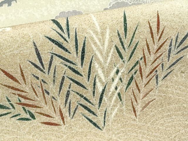 平和屋着物■訪問着 飛鶴松文 暈し染め 金彩 正絹 逸品 未使用 DABF9730cd