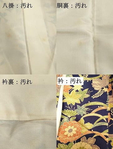 平和屋着物■上質な小紋 草花文 正絹 逸品 DABF9764cd