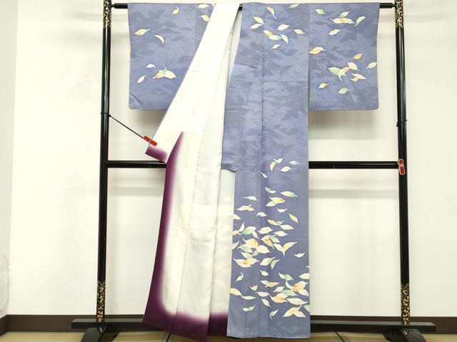 平和屋着物■訪問着 草葉文 正絹 逸品 DABF9767cd