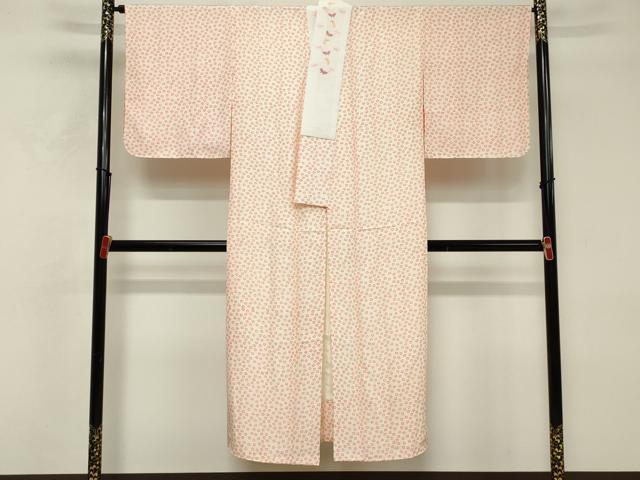 平和屋着物■長襦袢 袷 舞桜文 半衿刺繍 正絹 逸品 DABF9768cd