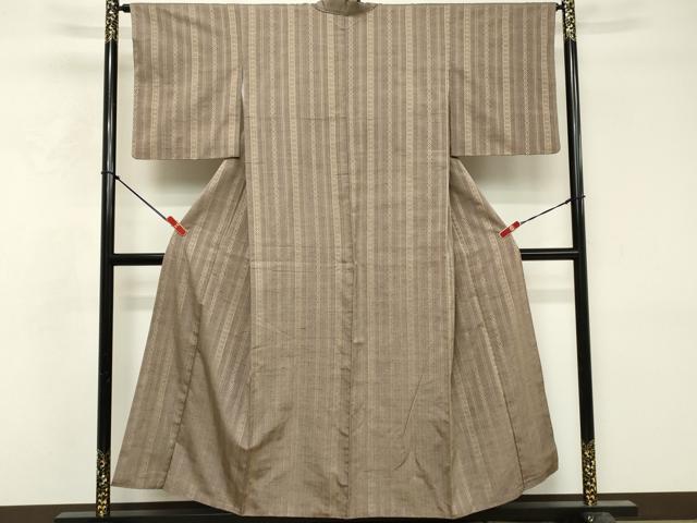 平和屋着物■上質な紬 抽象間道 正絹 逸品 DABF9783cd
