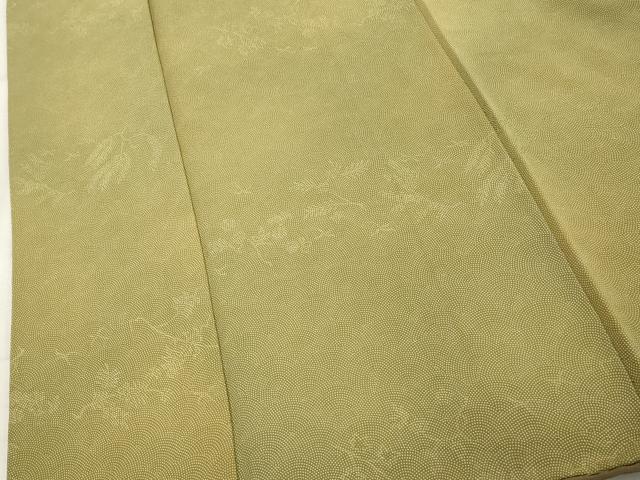 平和屋着物■江戸小紋 鮫小紋柄 草花文 暈し染め 正絹 逸品 DABF9818cd