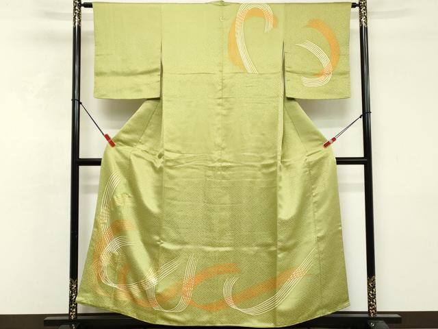 平和屋着物■訪問着 抽象文様 金彩 正絹 逸品 DABF9820cd
