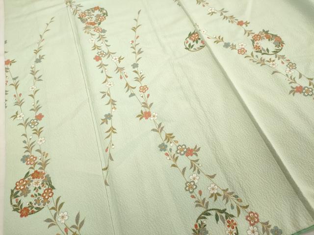 平和屋着物■上質な小紋 花丸文 金彩 正絹 逸品 DABF9833cd