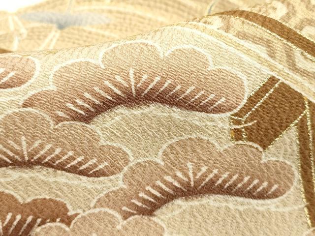 平和屋着物■訪問着 渡橋花文 金彩 正絹 逸品 DABF9838cd