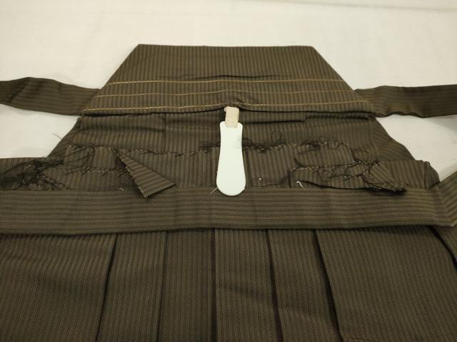 平和屋着物■男性 行灯袴 間道 正絹 逸品 DABF9852cd