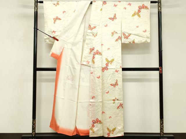 平和屋着物■上質な小紋 舞蝶文 金彩 正絹 逸品 DABF9864cd