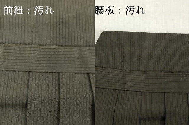 平和屋着物■男性 行灯袴 間道 正絹 逸品 DABF9872cd