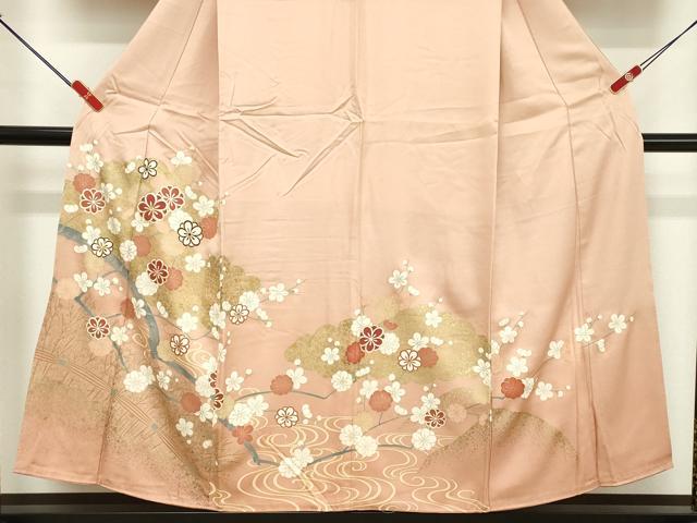 平和屋着物■豪華色留袖 駒刺繍 舞花文 金彩 正絹 逸品 DABF9884cd