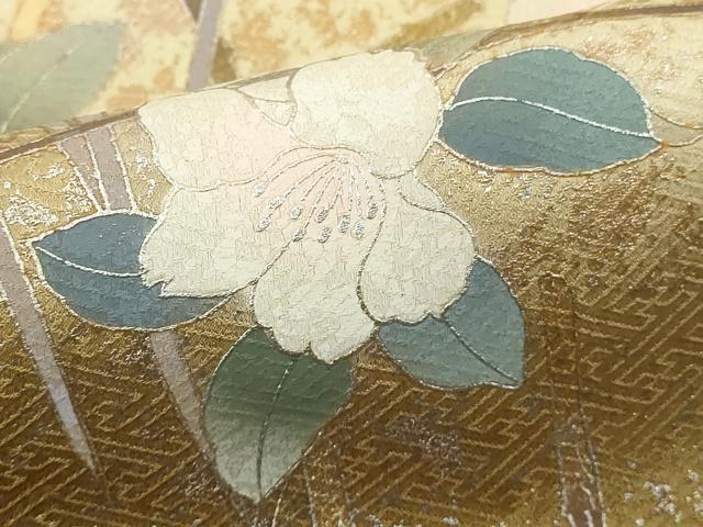 平和屋着物■訪問着 枝花文 暈し染め 金銀彩 正絹 逸品 DABF9897cd