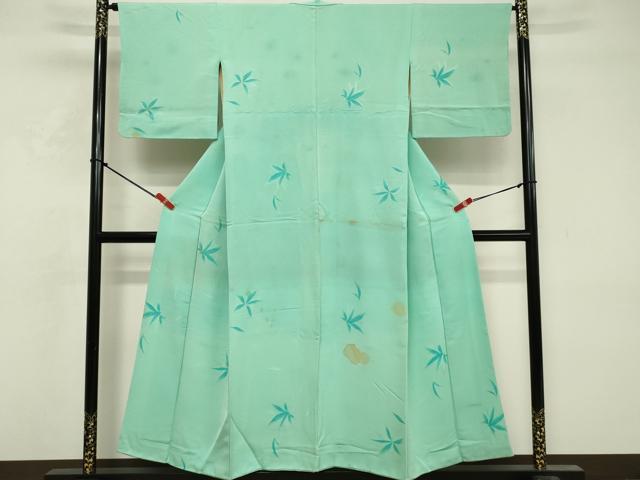 平和屋着物■上質な小紋 地紋起こし 舞花文 正絹 逸品 DABF9927cd