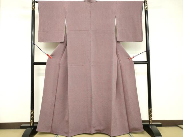 平和屋着物■上質な小紋 花間道 鬼しぼ縮緬 正絹 逸品 DABF9938cd