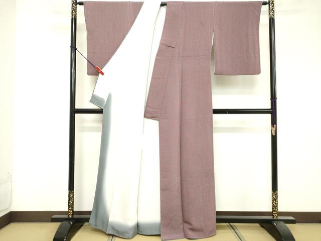 平和屋着物■上質な小紋 花間道 鬼しぼ縮緬 正絹 逸品 DABF9938cd