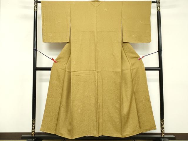 平和屋着物■上質な小紋 花丸文 金彩 正絹 逸品 DABF9946cd