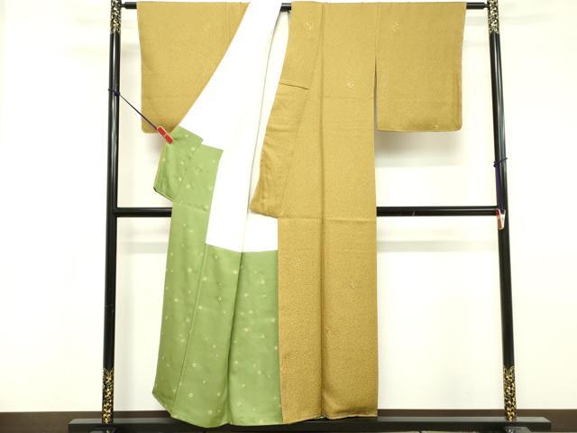 平和屋着物■上質な小紋 花丸文 金彩 正絹 逸品 DABF9946cd