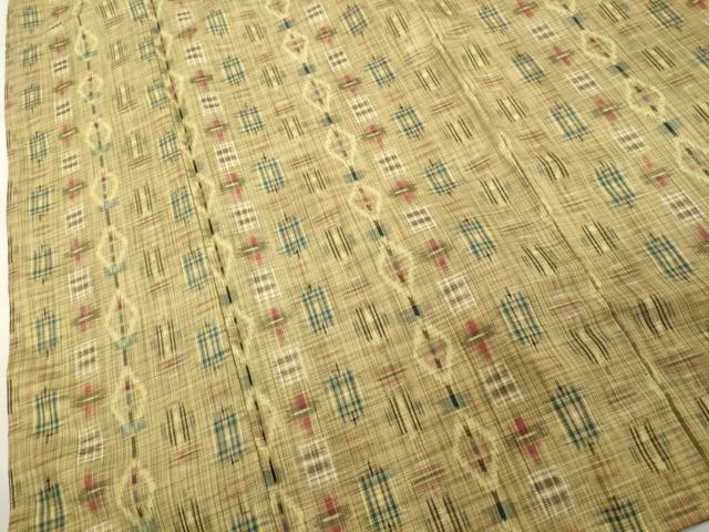 平和屋着物■上質な紬 抽象文様 正絹 逸品 DABF9947cd