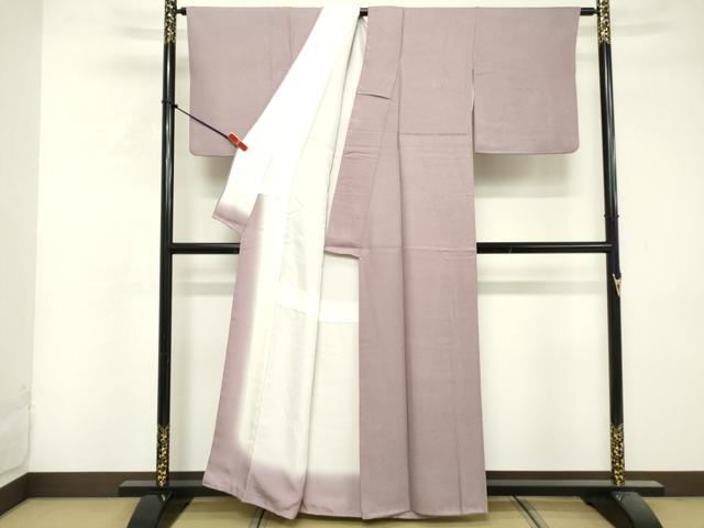 平和屋着物■上質な色無地 鹿の子地紋 紅藤色 正絹 逸品 DABF9949cd