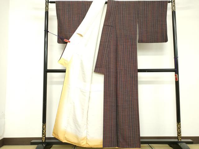平和屋着物■上質な小紋 間道 正絹 逸品 DABF9952cd