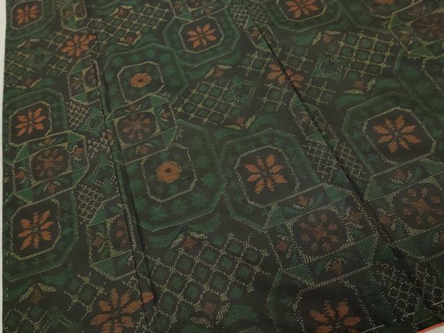 平和屋着物■本場大島紬 蜀江花文 正絹 逸品 DABF9973cd