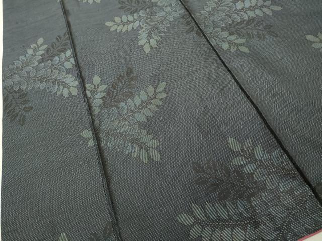 平和屋着物■本場大島紬 枝葉文 正絹 逸品 DABF9974cd