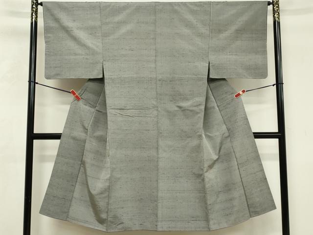 平和屋着物■男性 紬 霞文 薄鈍色 正絹 逸品 DABF9978cd