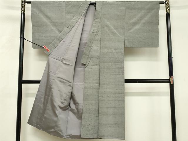 平和屋着物■男性 紬 霞文 薄鈍色 正絹 逸品 DABF9978cd