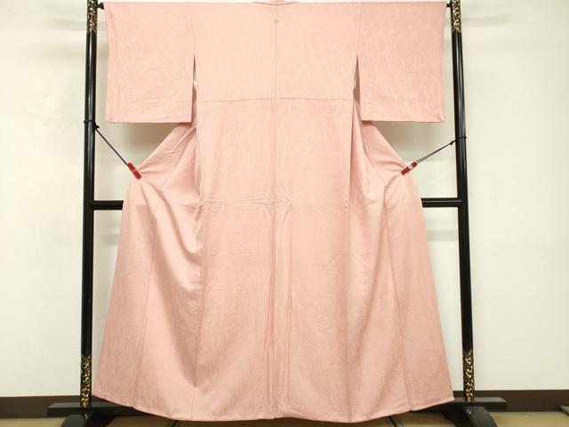 平和屋着物■上質な色無地 枝葉地紋 虹色 正絹 逸品 DABF9983cd