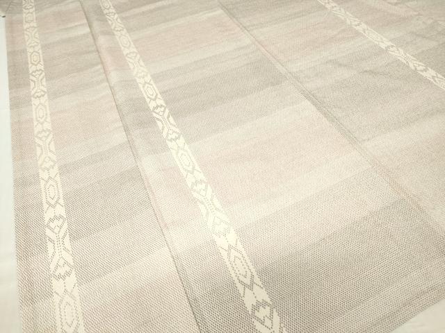 平和屋着物▽本塩沢 単衣 花間道 正絹 逸品 DABG0008az