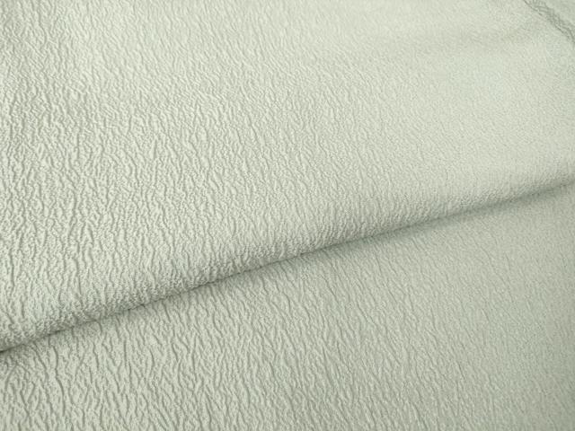 平和屋着物▽上質な色無地 単衣 灰青色 正絹 逸品 DABG0018az