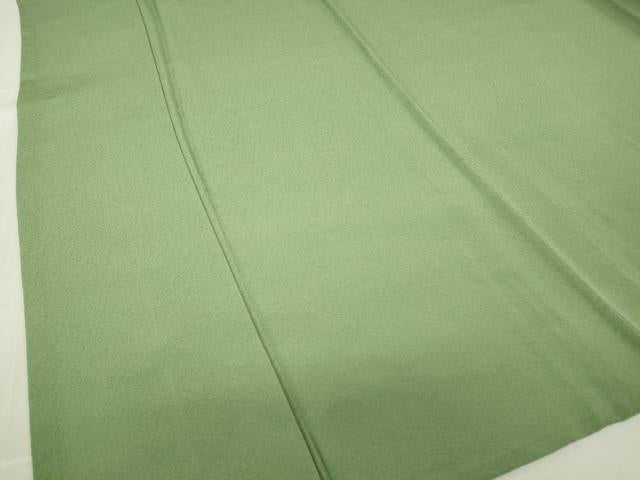 平和屋着物▽上質な色無地 単衣 柳染色 正絹 逸品 未使用 DABG0028az