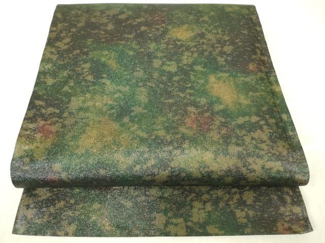 平和屋着物▼西陣 全通柄袋帯 霞文 引箔 証紙付き 正絹 逸品 未使用 DABG0116az