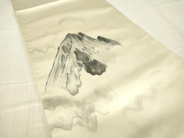 平和屋着物▼太鼓柄袋帯 作家物 遠山文 手描き 正絹 逸品 DABG0158az