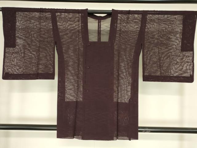平和屋着物▽道行コート スリーシーズン 春夏秋 塵除け 幾何学文 正絹 逸品 DABG0255az