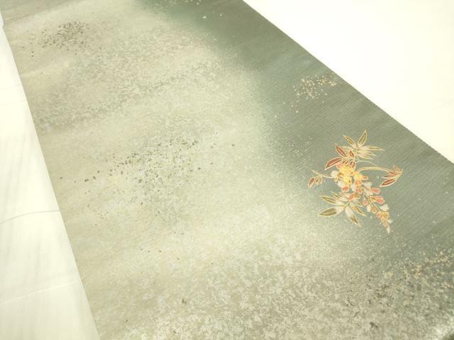 平和屋着物▼太鼓柄袋帯 螺鈿 南天文 金彩 引箔 正絹 逸品 DABG0552az