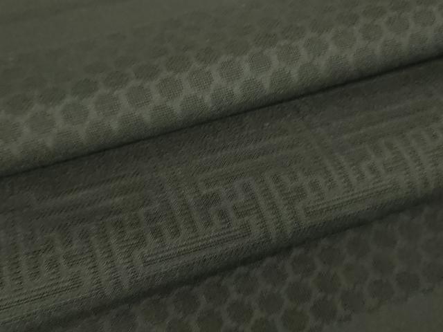 平和屋着物▽羽織 スリーシーズン 春夏秋 塵除け 紗綾型文 黒地 正絹 逸品 未使用 DABG0660az
