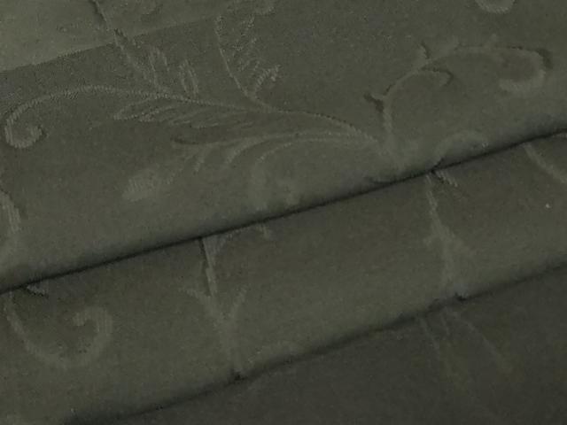 平和屋着物▽羽織 スリーシーズン 春夏秋 塵除け 蔦の葉文 黒地 正絹 逸品 未使用 DABG0661az